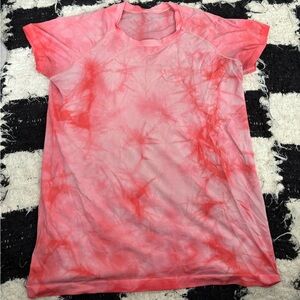 pink tie dye lululemon swiftly tech